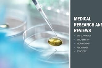 do medical research and reviews