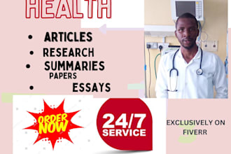 write professional health, research, and technical content