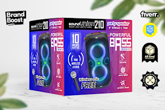 do product box packaging design and custom box design