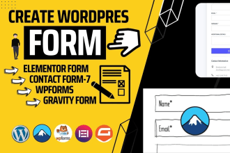 create wordpress form, contact form7, wpforms, gravity form, contact