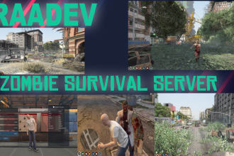 make fivem zombie survival pvp  server based on qbcore and nopixel style