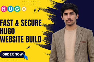 build a fast static website or static blog with hugo