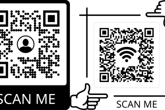 create qr code for wifi connect or phone number