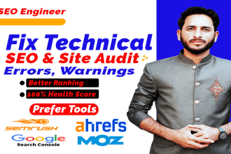 fix semrush ahref moz search console site audit errors for higher ranking