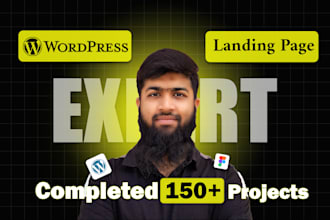 build responsive wordpress landing page website, or elementor landing page