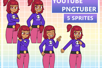 draw for pngtubers for streams cartoon style