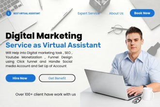 do professional social media manager youtube digital marketing virtual assistant