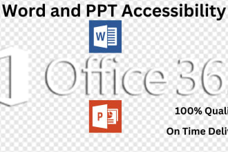 do word and PPT accessibility in office 365
