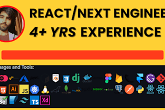 be your react js next js javascript node js developer