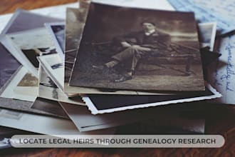 locate legal heirs through forensic genealogical research