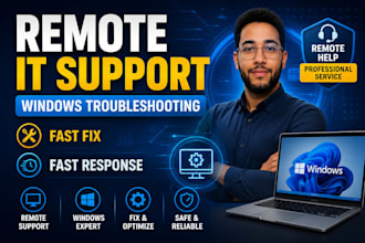 provide remote IT support and fix windows PC problems