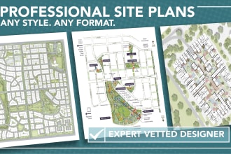 draw a site plan, plot plan, plat map, master plan, location plan