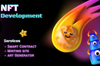 create nft smart contract,marketplace, minting page