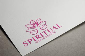 make a amazing spiritual healing logo design