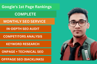 do complete monthly service for shopify, wix and wordpress with SEO package