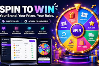 build a custom prize wheel game with winning probabilities