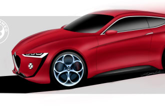 sketch and render your car idea or redesign your vehicle