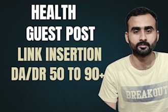 do health guest post and niche edit through blogger outreach