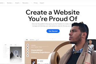 create wix website design