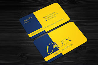 create a unique, clean, and modern business card design