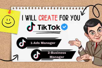 create USA tiktok ads account for different countries with the business manager