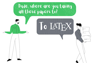 convert your paper to latex code