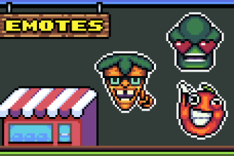 draw pixel art emotes for you