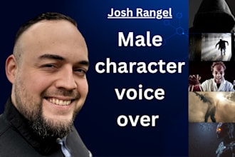 record an american male character voice over