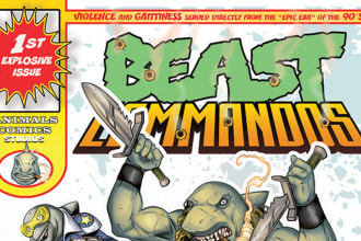 desing your logo title for comic, book or game