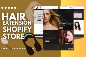 build hair extension shopify store hair care website hair extension dropshipping