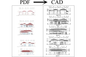 convert pdf, sketch or anythings in autocad