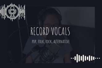 sing lead and backing vocals to your song