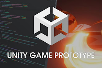 develop a video game prototype for the unity game engine