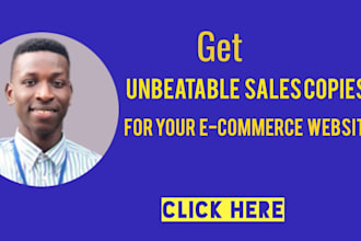 write compelling sales copy for ecommerce websites