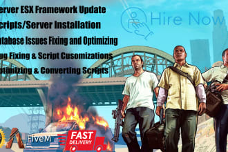 develop or fix your fivem server