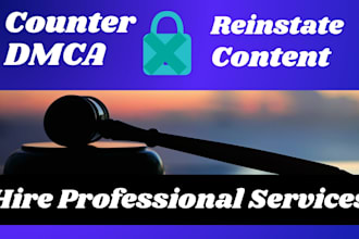 send counter dmca against fake notices to reinstate your content