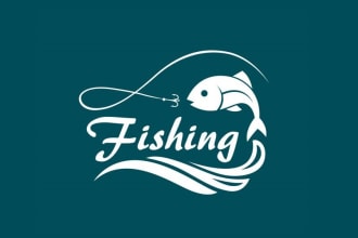 design high quality fishing logo in high definition