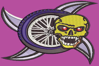 do embroidery digitizing logo into dst, emb, jef, pes file in 1hr