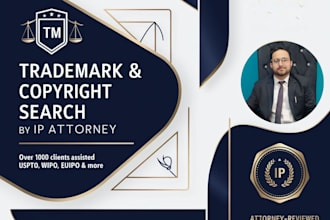 conduct comprehensive trademark and copyright searches