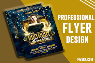 make a beautiful modern conference kids happy birthday flyer
