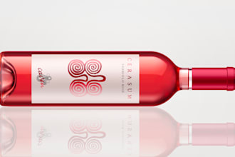 design premium wine label and box