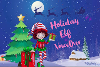 record a christmas holiday voice over