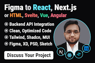 convert figma to react js, figma to next js or figma to html