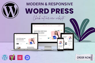 do clean and modern wordpress website