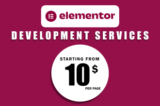 design , redesign and develop a full website with elementor