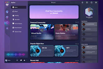 design web or mobile app UX UI using figma