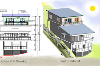 redraw the autocad floor plan in revit