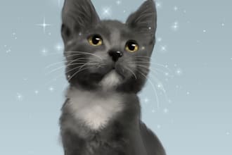 draw a portrait of your pet, best gift