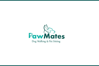 create modern dog, pet and animal  logo