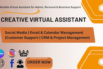 be your creative virtual assistant, social media manager and personal assistant